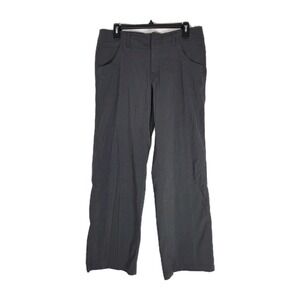 Lucy Wide Leg Grey Zip Pocket Outdoor Athleisure Pants Womens Medium Embroidered